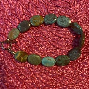 Smooth turquoise toggle bracelet